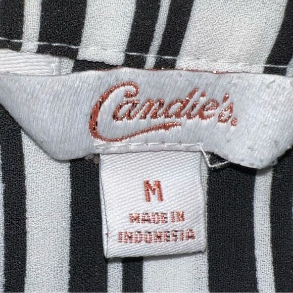 Candies cute black and white striped blouse.new - Picture 9 of 10